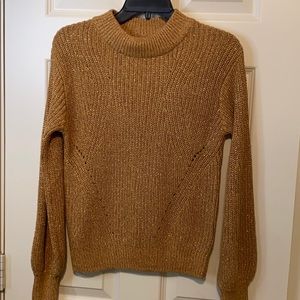 H&M Lurex gold Sweater Size XS